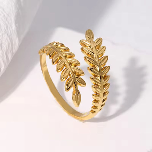 Golden Leaves Ring