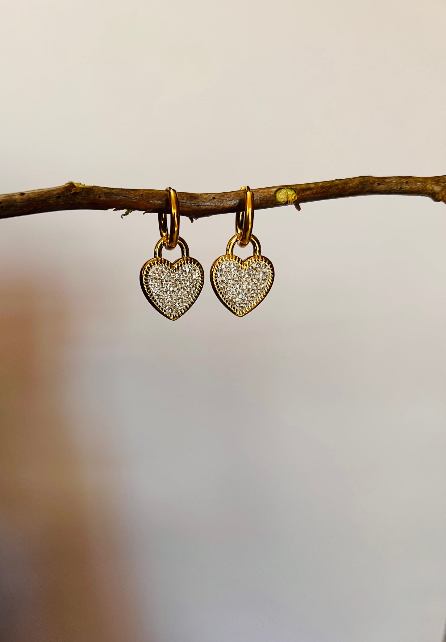 Studded Heart Earrings