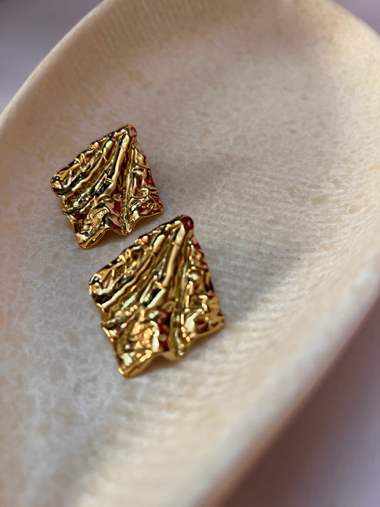 Prism Hammered Earrings