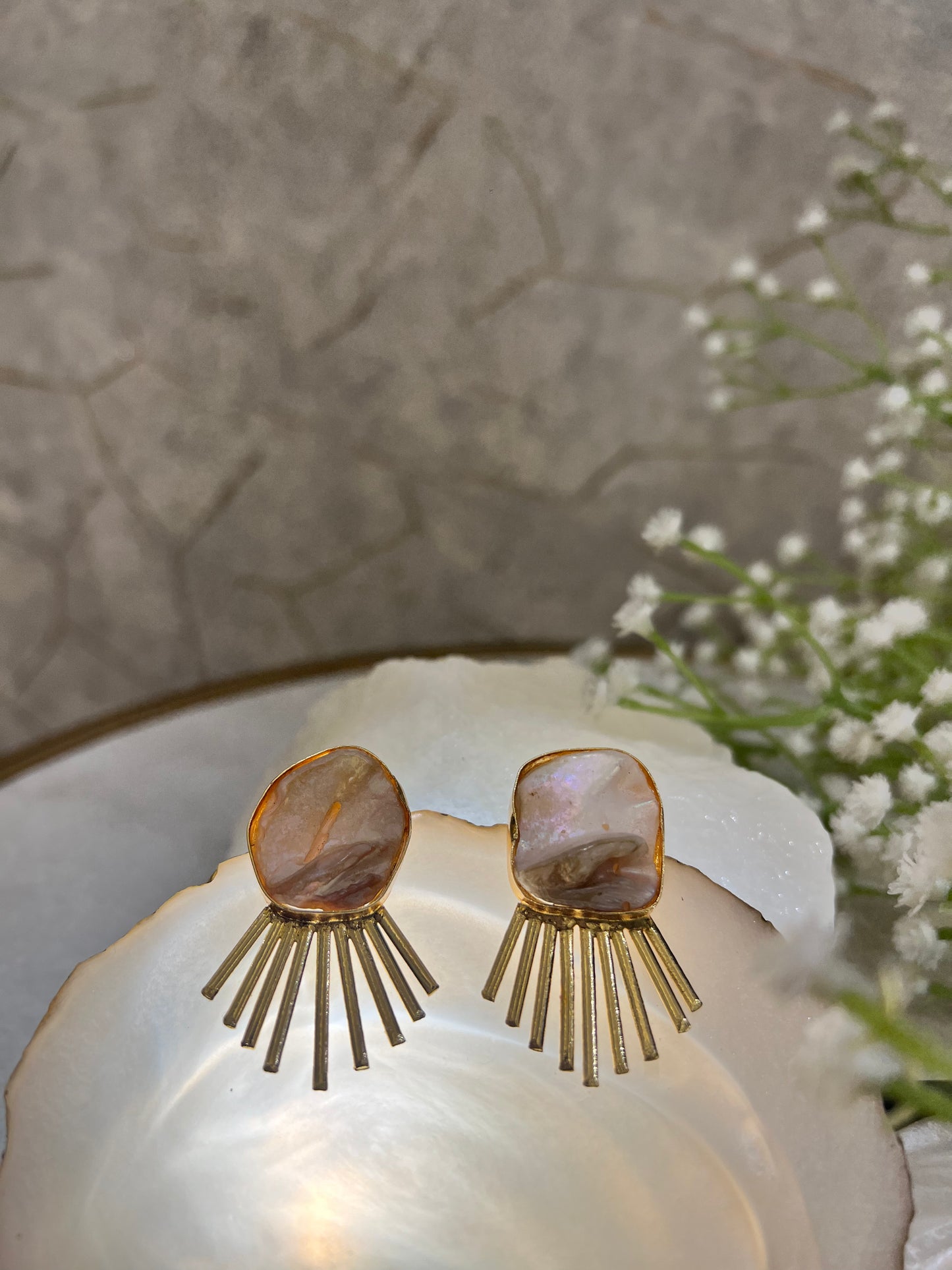 Precious Stone Earrings