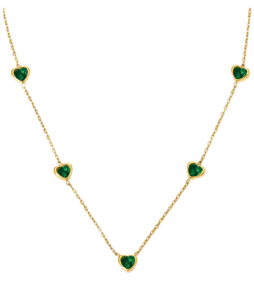 Emerald Heart Necklace