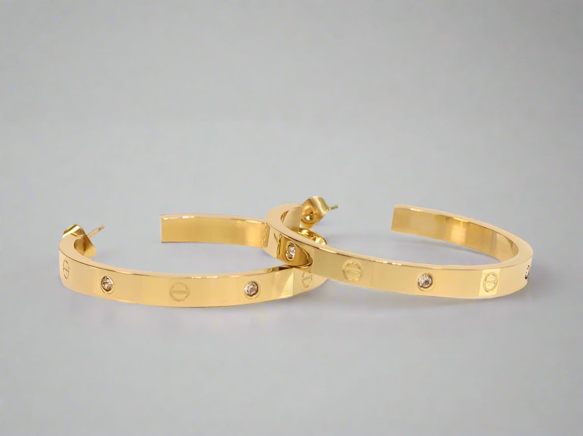 Victoria Hoops Earrings