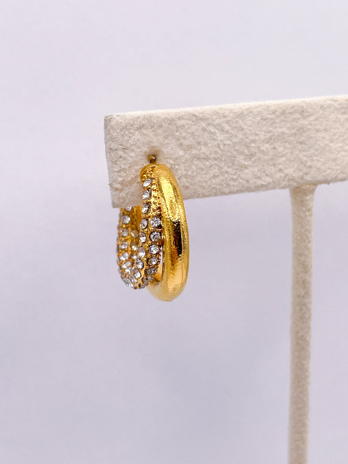 Zirconia Hoops Earrings