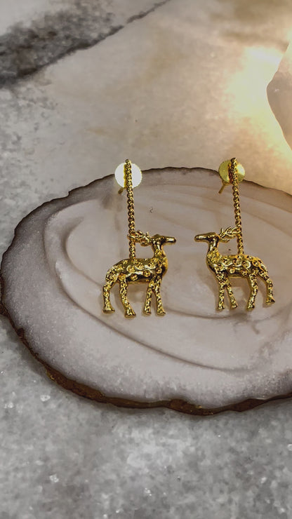Christmas Reindeer Earrings