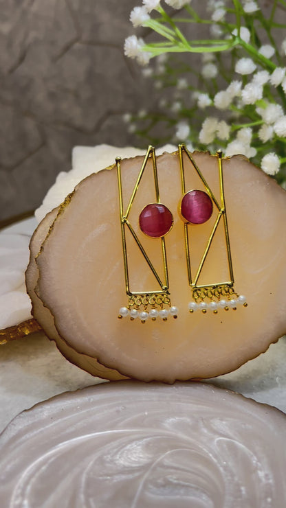 Lustrous Lines Earrings
